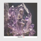Fantasy Crystals Amethyst Fairy Sticker (Vel)