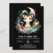 Fantasy Custom Tiger Verjaardag Kaart (Voorkant / Achterkant)