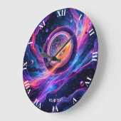 Fantasy Cute Abstracte Ruimte Sterren Grote Klok (Hoek)