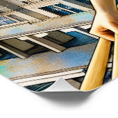 Fantasy Cute Abstracte Sushi Jurk Perfect Poster (Hoek)