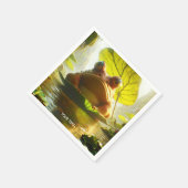 Fantasy Cute Angry Frog Leaf Servet (Hoek)