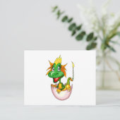 Fantasy Cute Baby Dragon Briefkaart (Staand voorkant)