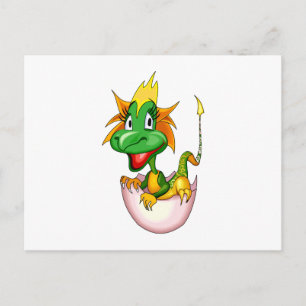 Fantasy Cute Baby Dragon Briefkaart