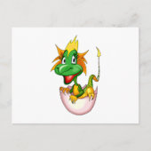 Fantasy Cute Baby Dragon Briefkaart (Voorkant)