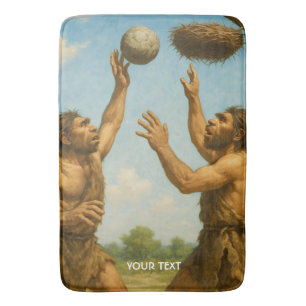 Fantasy Cute Basketbal Prehistorische Finale Badmat