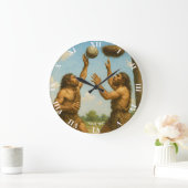 Fantasy Cute Basketbal Prehistorische Finale Grote Klok (Huis)