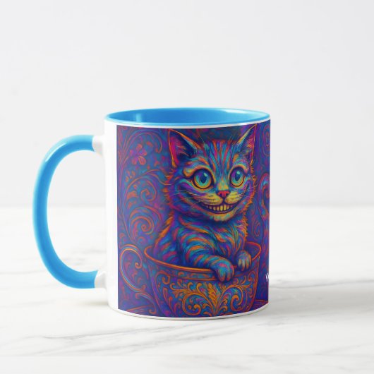 Fantasy Cute Beker Lachende Kat Mok (Links)