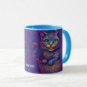 Fantasy Cute Beker Lachende Kat Mok (Voorkant rechts)