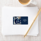 Fantasy Cute Black White Lady Etiket (Insitu)