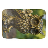 Fantasy Cute Brass Owl Skates Badmat (Voorkant)