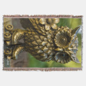 Fantasy Cute Brass Owl Skates Deken (Voorkant)