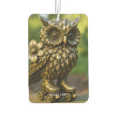 Fantasy Cute Brass Owl Skates Luchtverfrisser (Achterkant)
