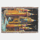 Fantasy Cute Castle From Pencils Deken (Voorkant)