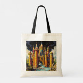 Fantasy Cute Castle From Pencils Tote Bag (Achterkant)