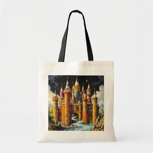 Fantasy Cute Castle From Pencils Tote Bag (Voorkant)