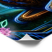 Fantasy Cute Cyber Hertenbos Perfect Poster (Hoek)