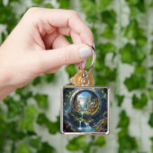 Fantasy Cute Dorp Miniatuur Stad  . Perfect Als Ee Sleutelhanger (Hand)