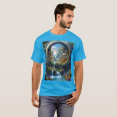 Fantasy Cute Dorp Miniatuur Stad . Perfect Als Ee T-shirt (Voorkant volledig)