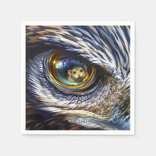 Fantasy Cute Eagle Eyes Muis Servet (Voorkant)