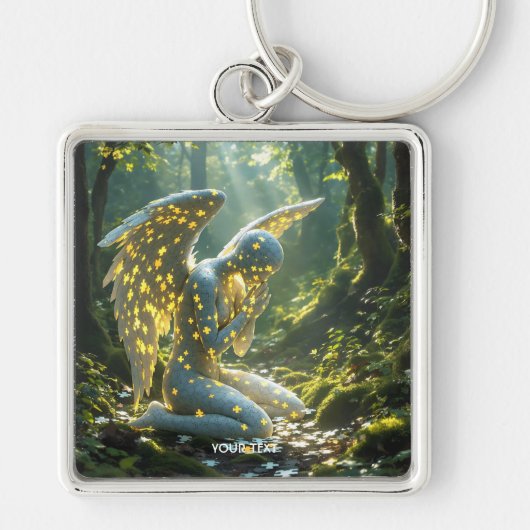 Fantasy Cute Engelachtige Figuur Puzzel Sleutelhanger (Voorkant)