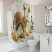 Fantasy Cute Famous Snail Scientist  Douchegordijn (In situ)