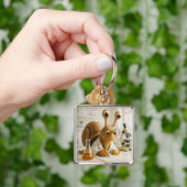 Fantasy Cute Famous Snail Scientist  Sleutelhanger (Hand)