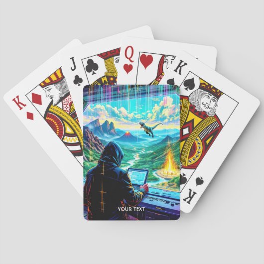 Fantasy Cute Fantastisch Ren Park Pokerkaarten (Achterkant)