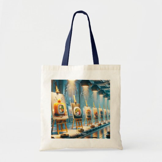 Fantasy Cute Fantasy Sushi Kunst Tote Bag (Voorkant)