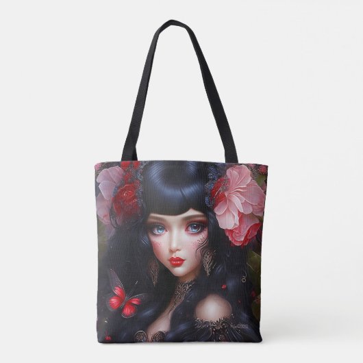 Fantasy Cute Flower Fairy Princess Tote Bag (Achterkant)