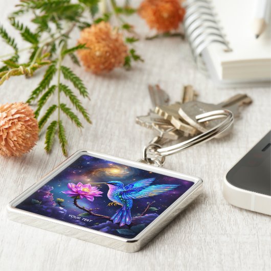 Fantasy Cute Flower Small Bird Sleutelhanger (Zijkant)