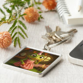 Fantasy Cute Frog Girl Party Sleutelhanger (Zijkant)