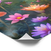 Fantasy Cute Girl Riding Panda Perfect Poster (Hoek)