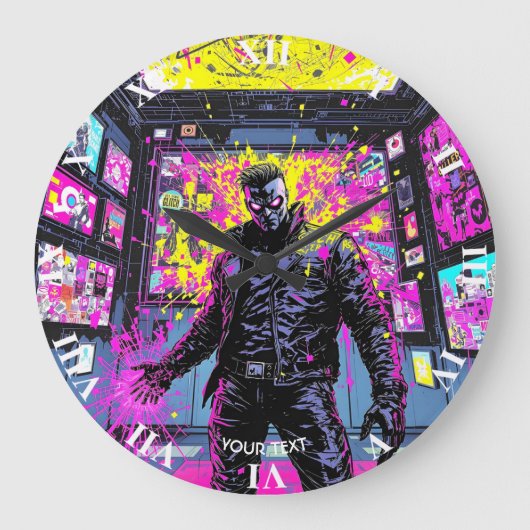 Fantasy Cute Glitch In Gallery Grote Klok (Voorkant)