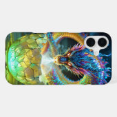 Fantasy Cute Groene Draken Ei iPhone Hoesje (Achterkant horizontaal)