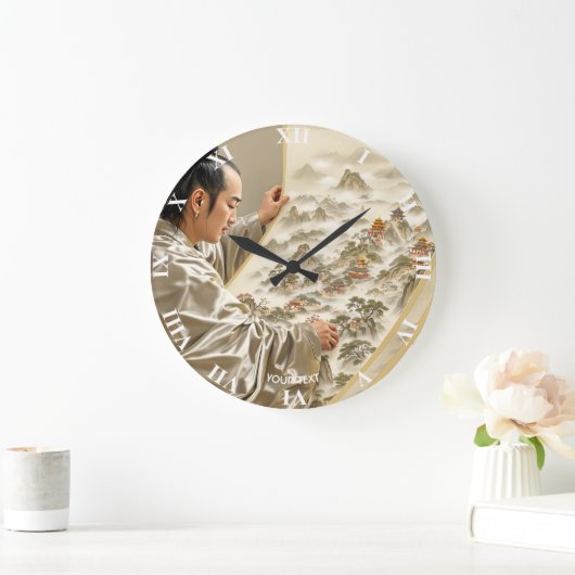 Fantasy Cute Japanese Painter Landscape Grote Klok (Huis)