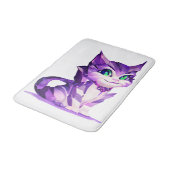 Fantasy Cute Kawaii baby Cheshire cat kitten Badmat (Gekanteld)