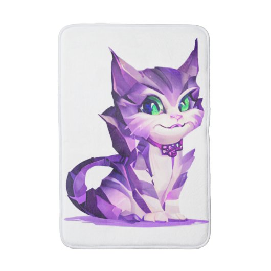 Fantasy Cute Kawaii baby Cheshire cat kitten Badmat (Voorkant Verticaal)