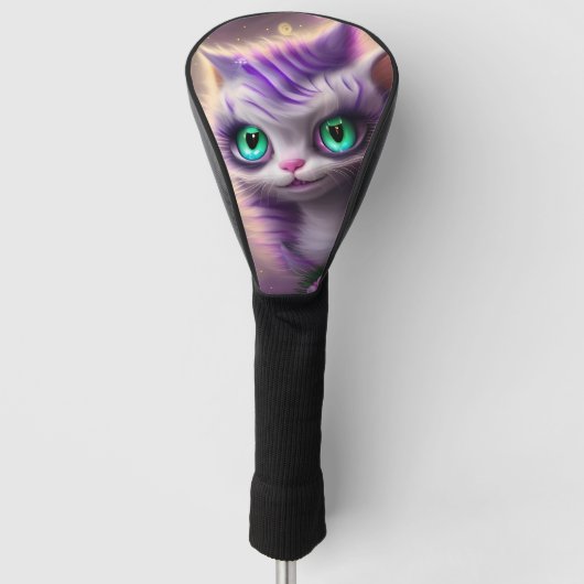 Fantasy Cute Kawaii baby Cheshire cat kitten Golfheadcover (Voorkant)