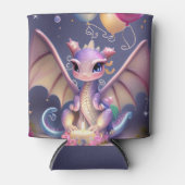 Fantasy Cute Kawaii baby dragon Blikjeskoeler (Voorkant)