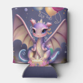 Fantasy Cute Kawaii baby dragon Blikjeskoeler (Achterkant)