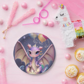 Fantasy Cute Kawaii baby dragon Papieren Bordje (Feest)