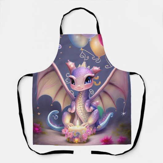 Fantasy Cute Kawaii baby dragon Schort (Voorkant)