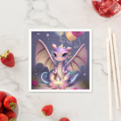 Fantasy Cute Kawaii baby dragon Servet (Insitu)