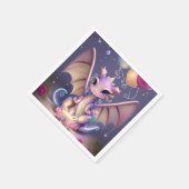 Fantasy Cute Kawaii baby dragon Servet (Hoek)