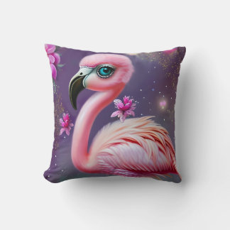 Fantasy Cute Kawaii baby flamingo Kussen