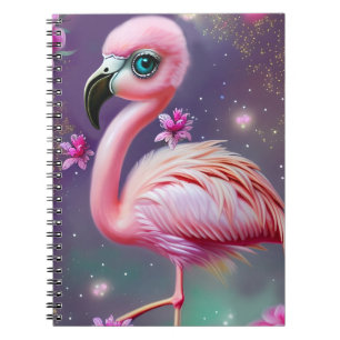 Fantasy Cute Kawaii baby flamingo Notitieboek
