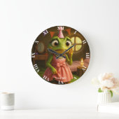 Fantasy Cute Kikker Meisje Feest Grote Klok (Huis)