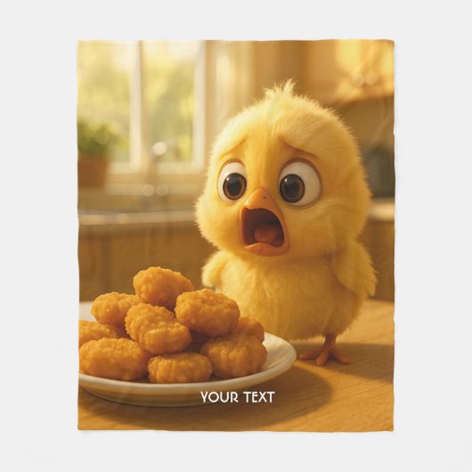 Fantasy Cute Kipnuggets Baby Fleece Deken (Voorkant)
