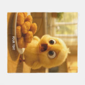 Fantasy Cute Kipnuggets Baby Fleece Deken (Voorkant (Horizontaal))