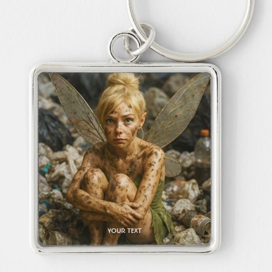 Fantasy Cute Klein Vuil Wezentje Sleutelhanger (Voorkant)